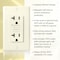 Faith Self-Test 20A GFCI Outlet Receptacle, Light Almond GLS-20A-LA - alternate 4